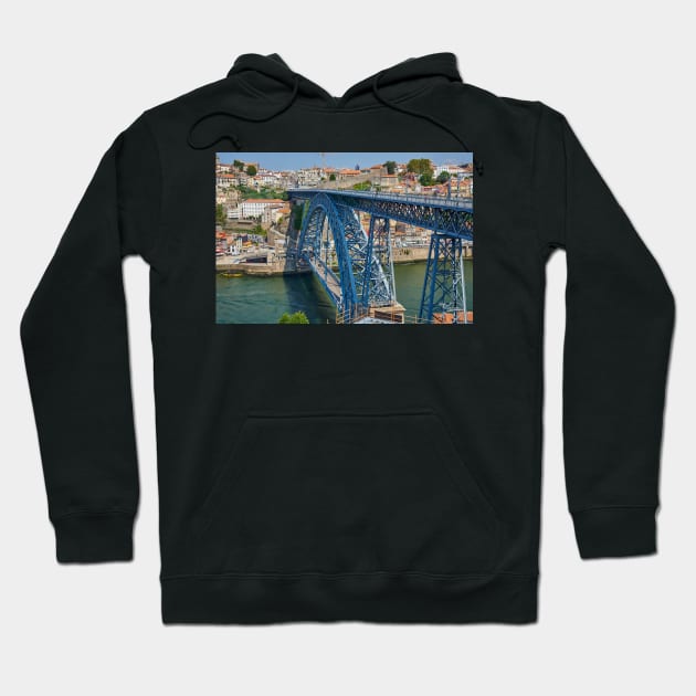 Dom Luís I Bridge, Porto from the Vila Nova de Gaia side Hoodie by mbangert